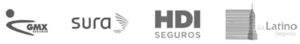 GMX, Seguros SURA, HDI Seguros, La Latino Seguros